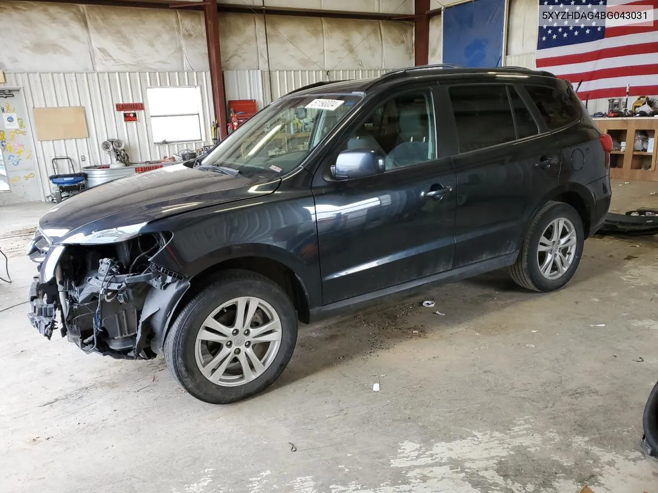 5XYZHDAG4BG043031 2011 Hyundai Santa Fe Se