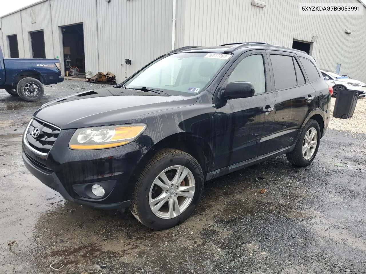 2011 Hyundai Santa Fe Limited VIN: 5XYZKDAG7BG053991 Lot: 70117784