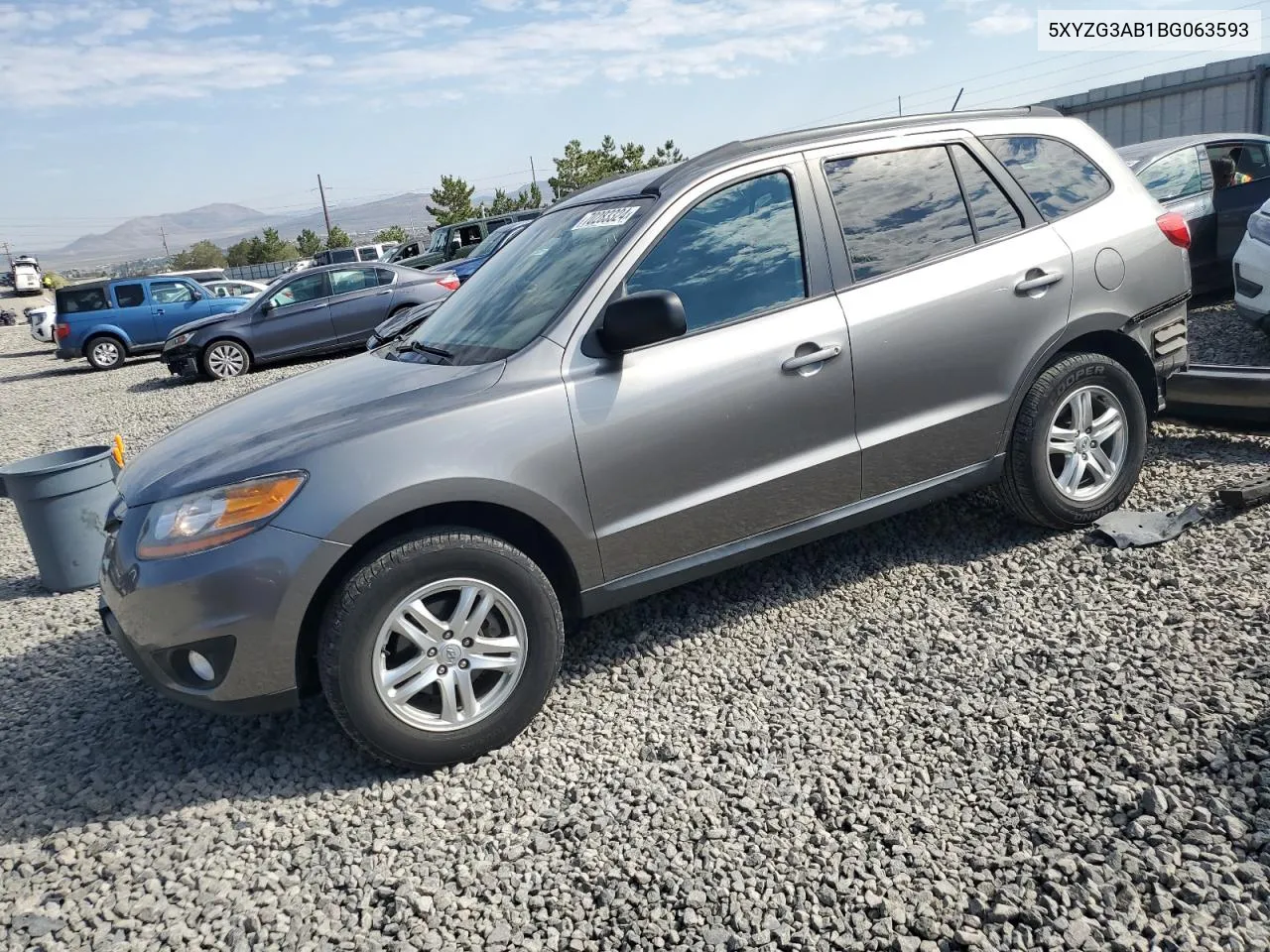 2011 Hyundai Santa Fe Gls VIN: 5XYZG3AB1BG063593 Lot: 70283324