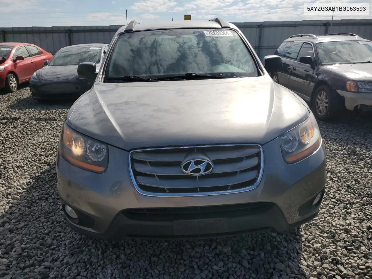 5XYZG3AB1BG063593 2011 Hyundai Santa Fe Gls