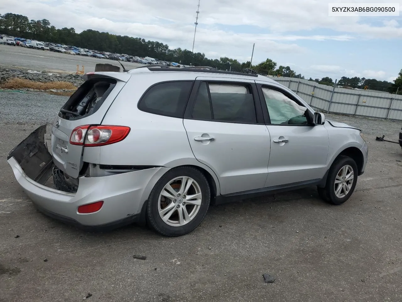 2011 Hyundai Santa Fe Limited VIN: 5XYZK3AB6BG090500 Lot: 70398164