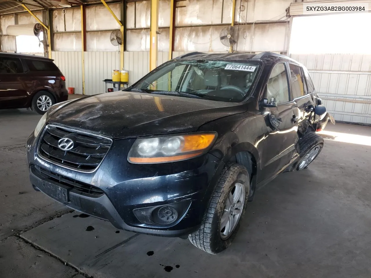 2011 Hyundai Santa Fe Gls VIN: 5XYZG3AB2BG003984 Lot: 70641444