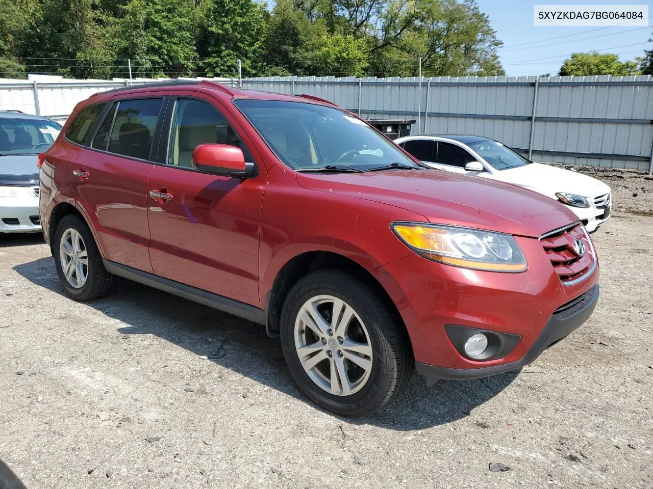 2011 Hyundai Santa Fe Limited VIN: 5XYZKDAG7BG064084 Lot: 70747044