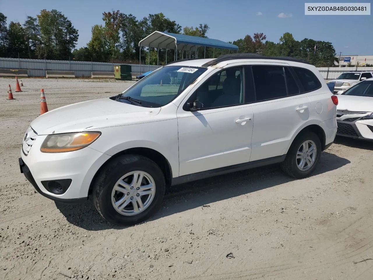 2011 Hyundai Santa Fe Gls VIN: 5XYZGDAB4BG030481 Lot: 70807464