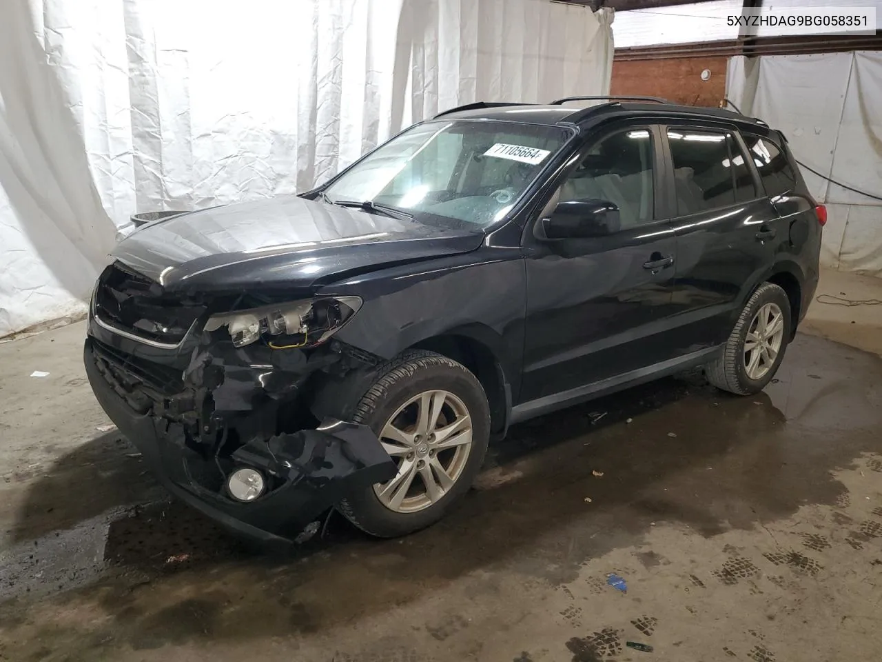 5XYZHDAG9BG058351 2011 Hyundai Santa Fe Se