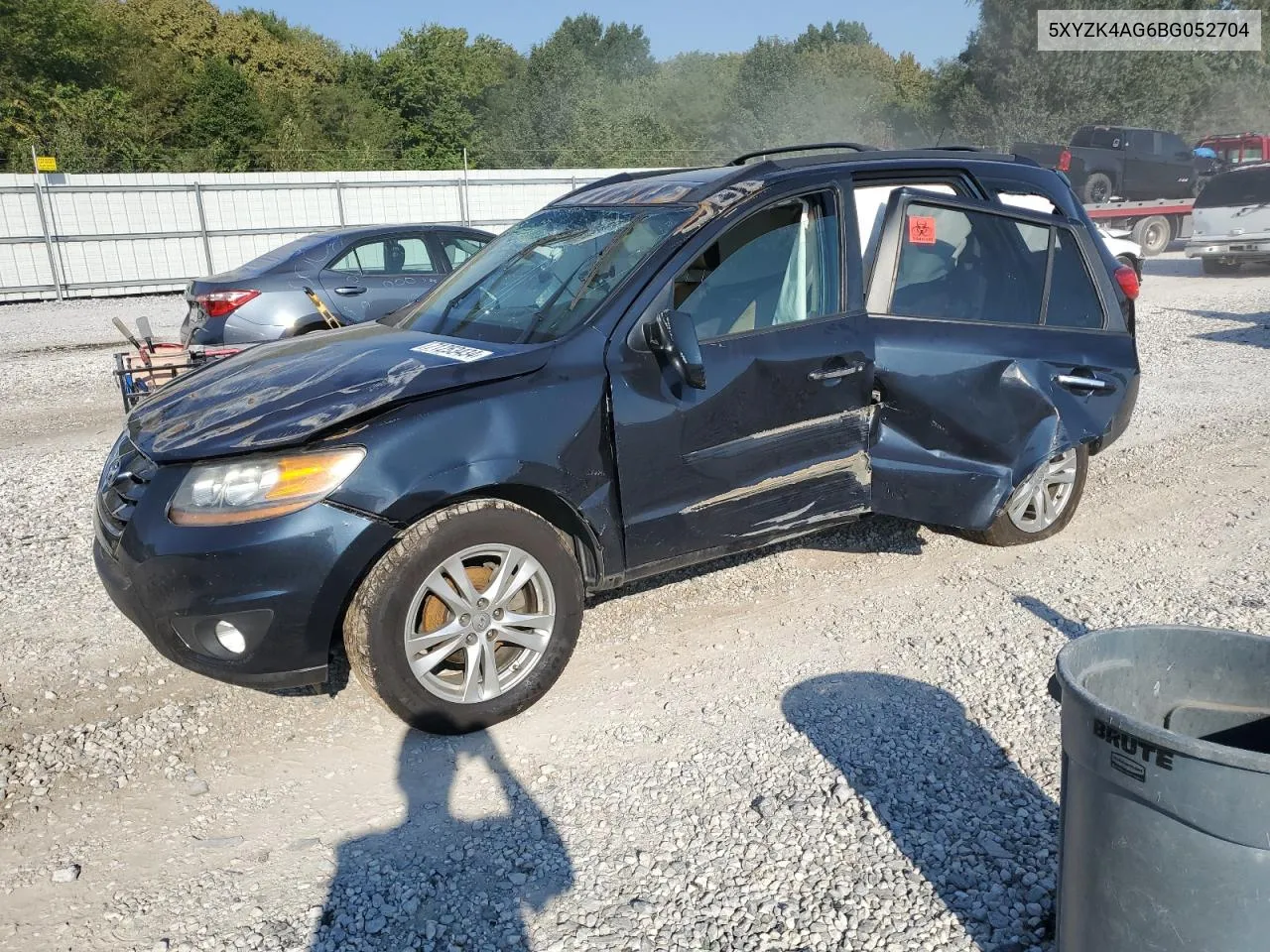 2011 Hyundai Santa Fe Limited VIN: 5XYZK4AG6BG052704 Lot: 71253434