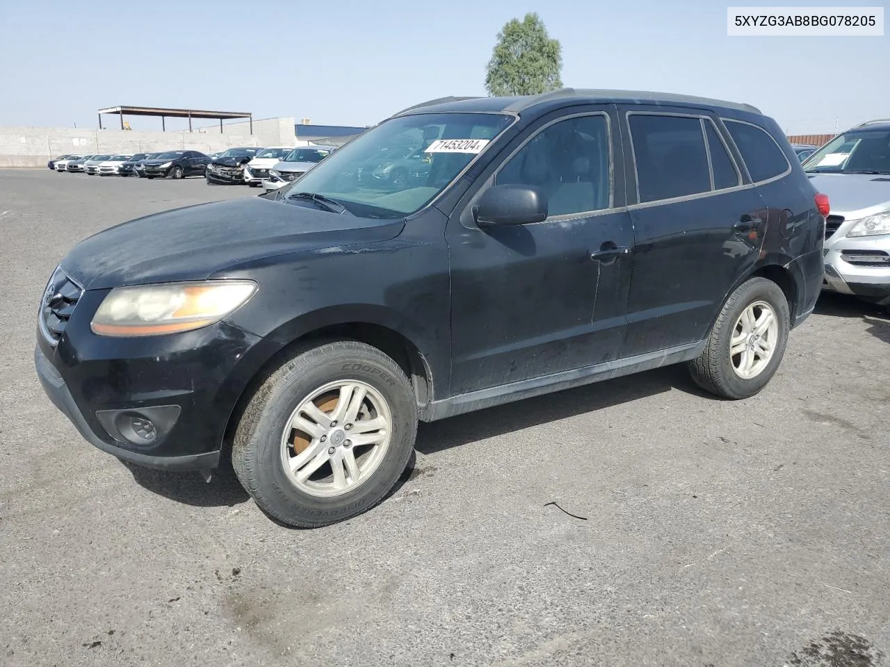 2011 Hyundai Santa Fe Gls VIN: 5XYZG3AB8BG078205 Lot: 71453204