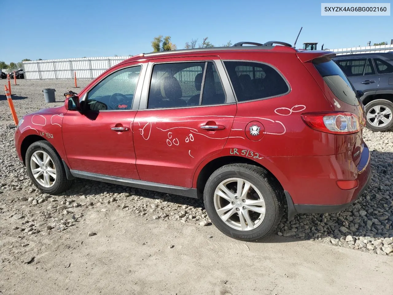 2011 Hyundai Santa Fe Limited VIN: 5XYZK4AG6BG002160 Lot: 71487224