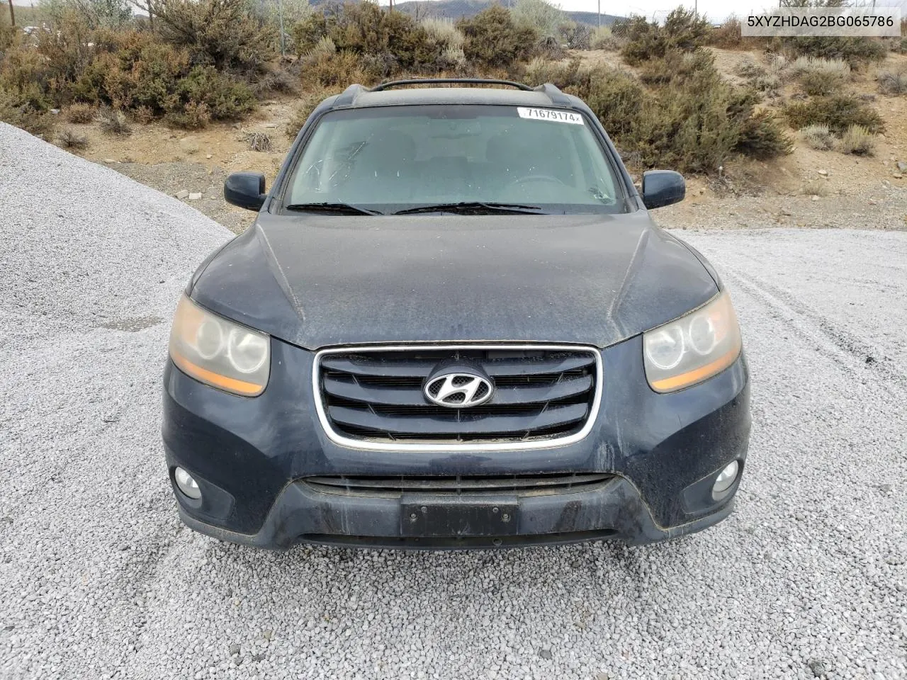 2011 Hyundai Santa Fe Se VIN: 5XYZHDAG2BG065786 Lot: 71679174