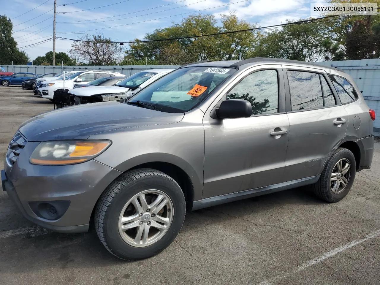 2011 Hyundai Santa Fe Gls VIN: 5XYZG3AB1BG056191 Lot: 71941844