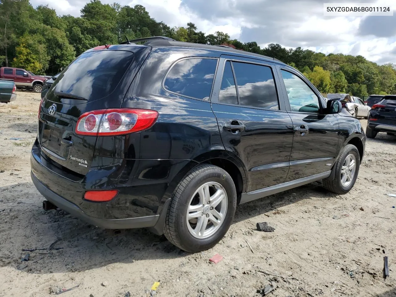 2011 Hyundai Santa Fe Gls VIN: 5XYZGDAB6BG011124 Lot: 72508804