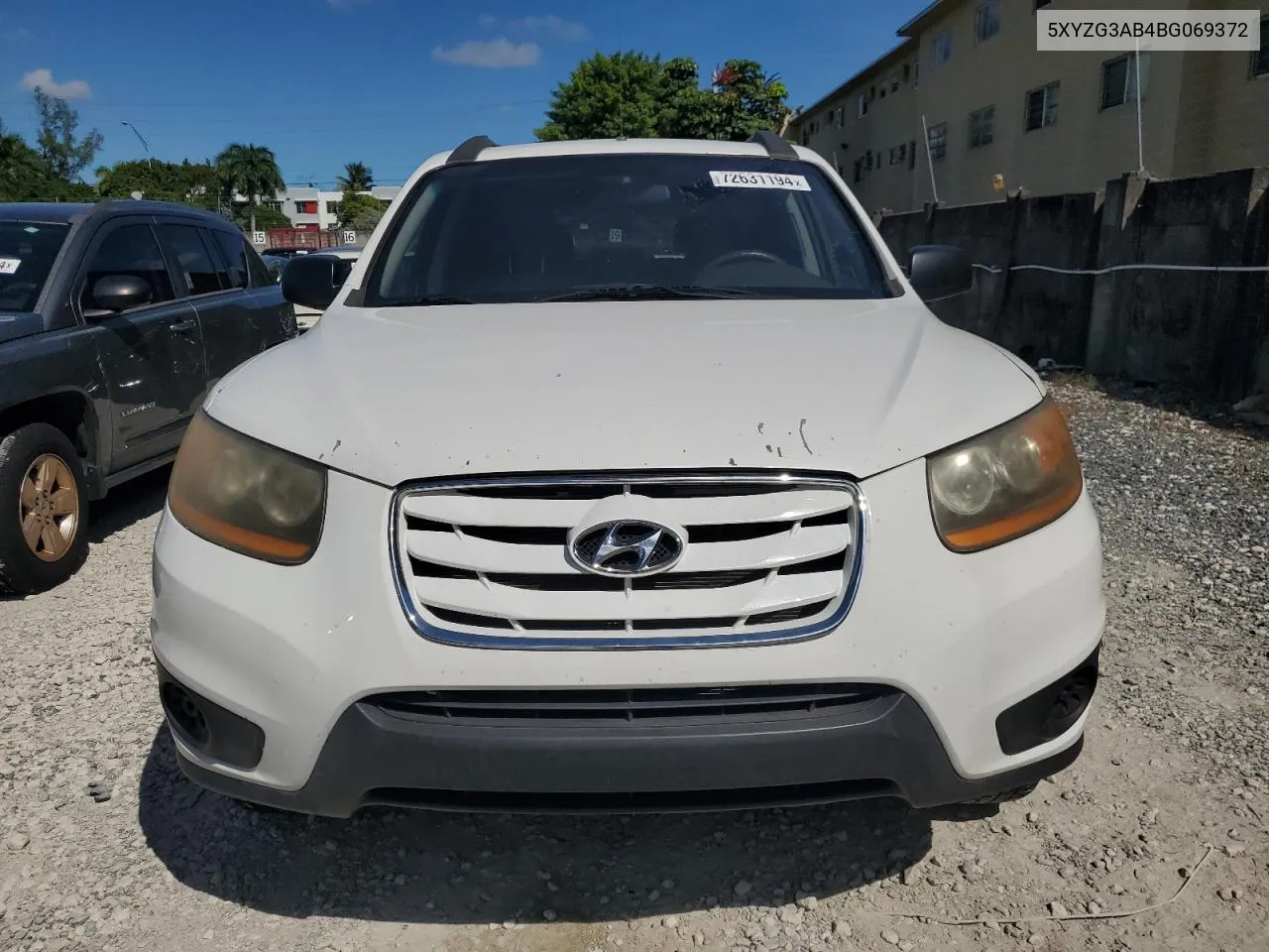 2011 Hyundai Santa Fe Gls VIN: 5XYZG3AB4BG069372 Lot: 72631194