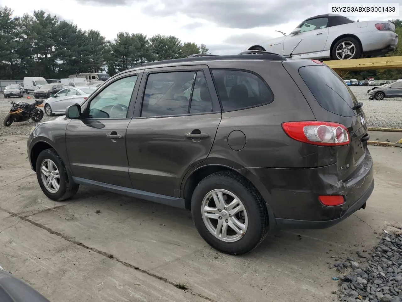 2011 Hyundai Santa Fe Gls VIN: 5XYZG3ABXBG001433 Lot: 72720384