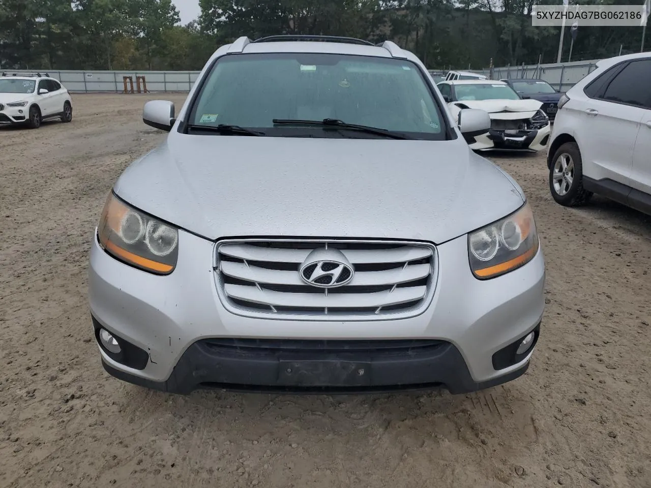 2011 Hyundai Santa Fe Se VIN: 5XYZHDAG7BG062186 Lot: 72780214