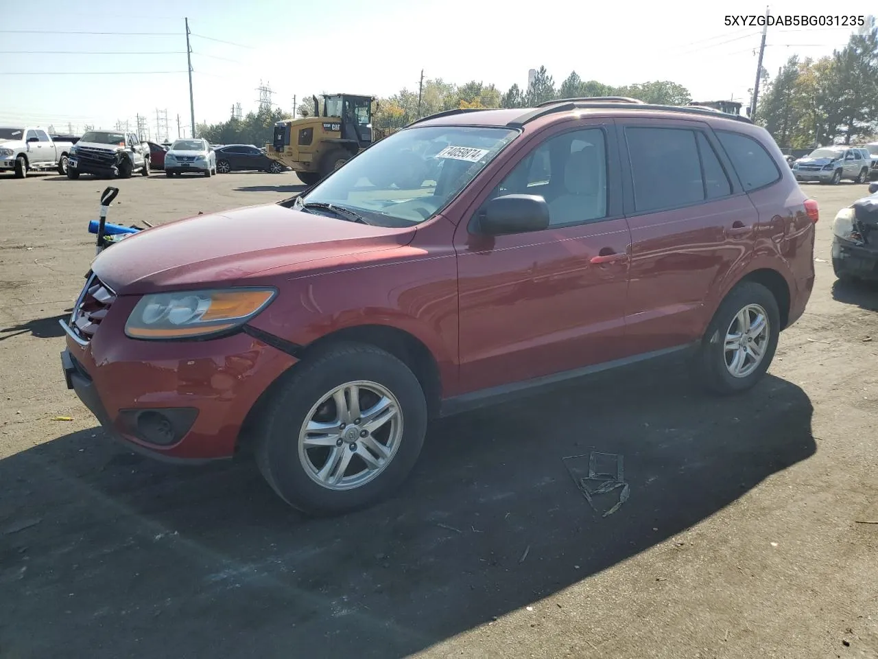 2011 Hyundai Santa Fe Gls VIN: 5XYZGDAB5BG031235 Lot: 74059874