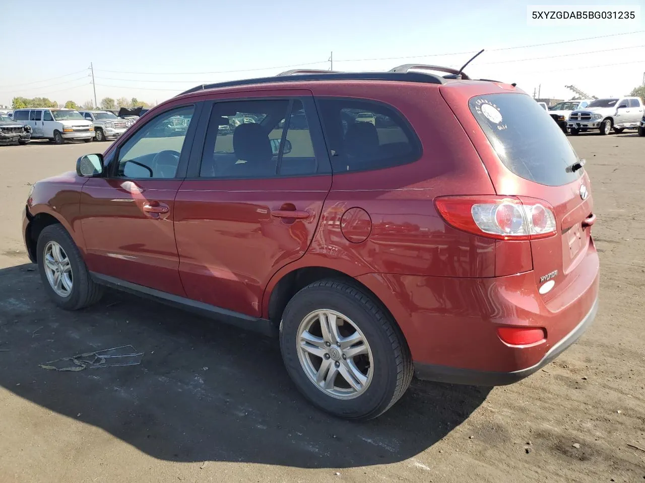 2011 Hyundai Santa Fe Gls VIN: 5XYZGDAB5BG031235 Lot: 74059874