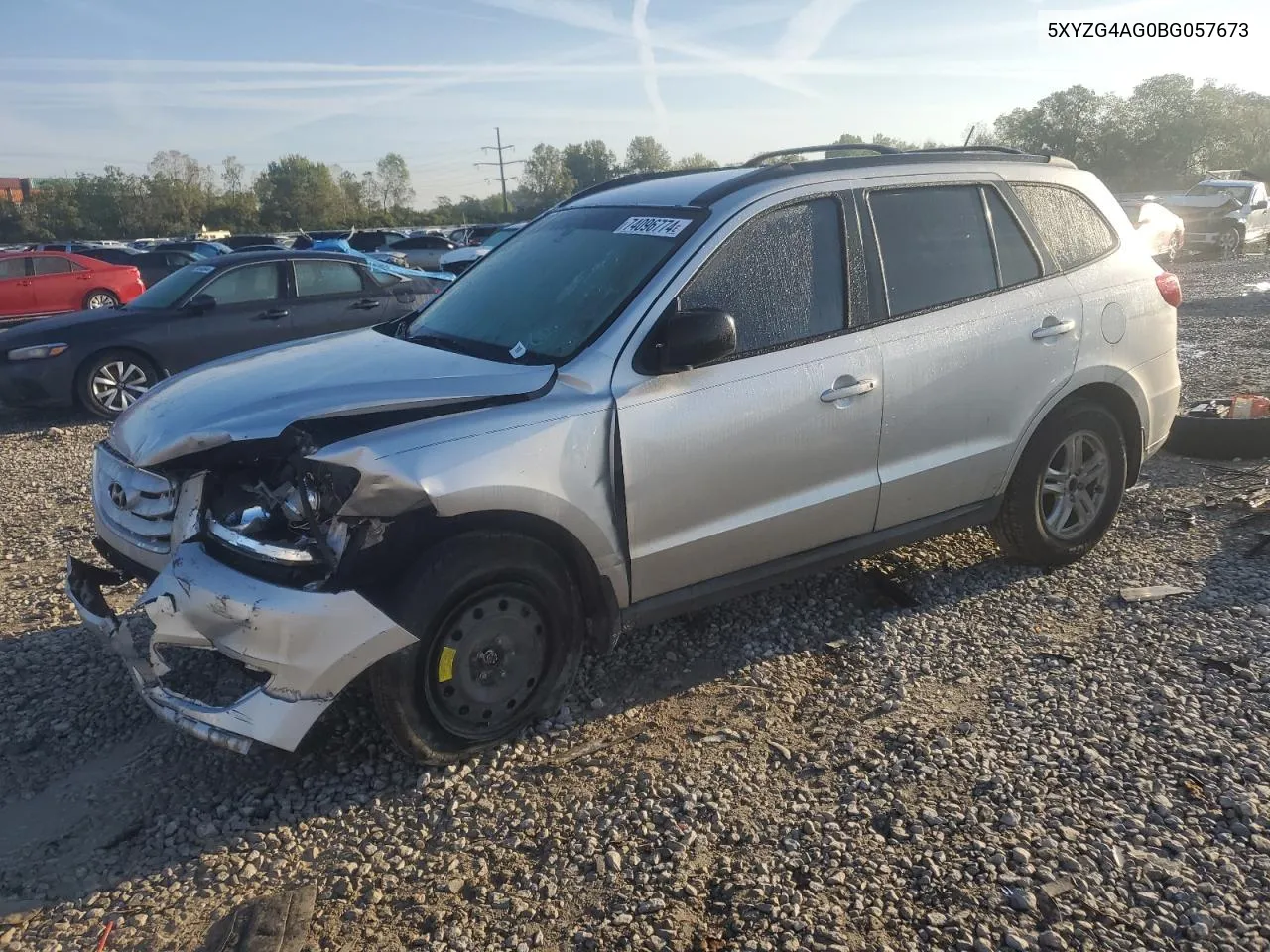 2011 Hyundai Santa Fe Gls VIN: 5XYZG4AG0BG057673 Lot: 74096774