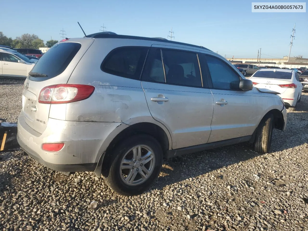 2011 Hyundai Santa Fe Gls VIN: 5XYZG4AG0BG057673 Lot: 74096774