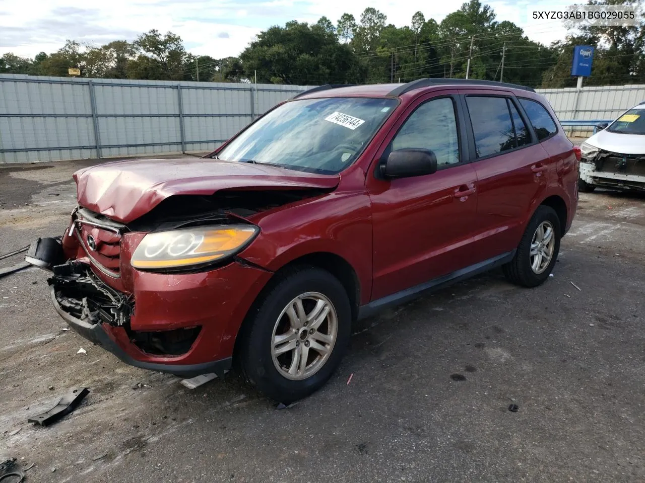 2011 Hyundai Santa Fe Gls VIN: 5XYZG3AB1BG029055 Lot: 74236144