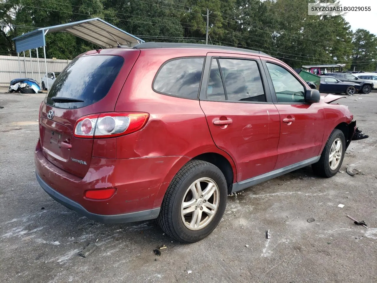 2011 Hyundai Santa Fe Gls VIN: 5XYZG3AB1BG029055 Lot: 74236144