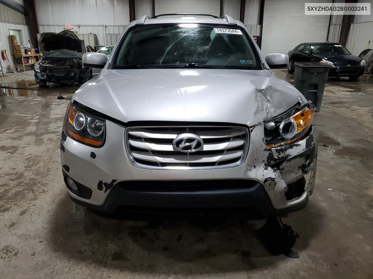 2011 Hyundai Santa Fe Se VIN: 5XYZHDAG2BG003241 Lot: 74373544