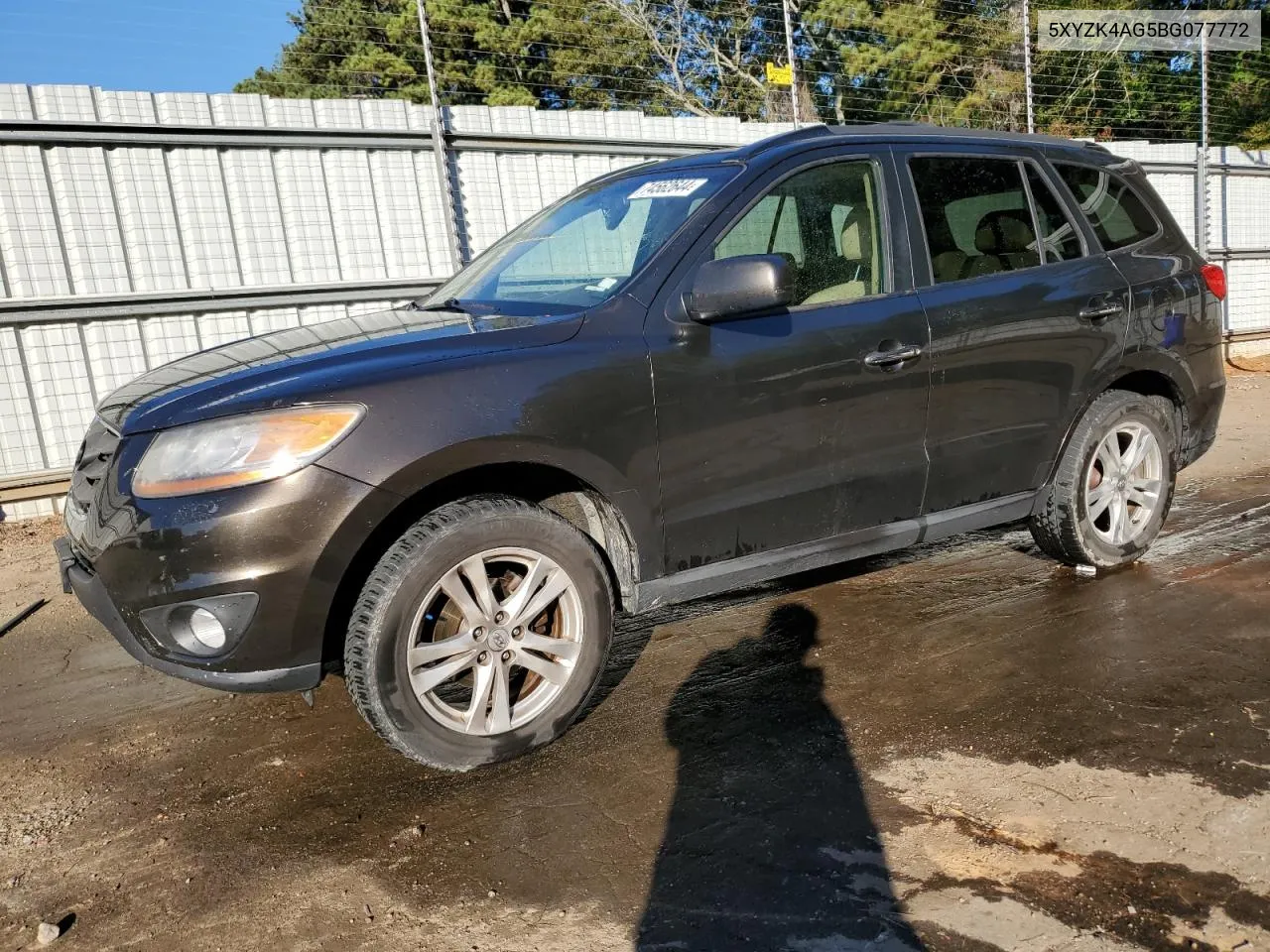 2011 Hyundai Santa Fe Limited VIN: 5XYZK4AG5BG077772 Lot: 74562644