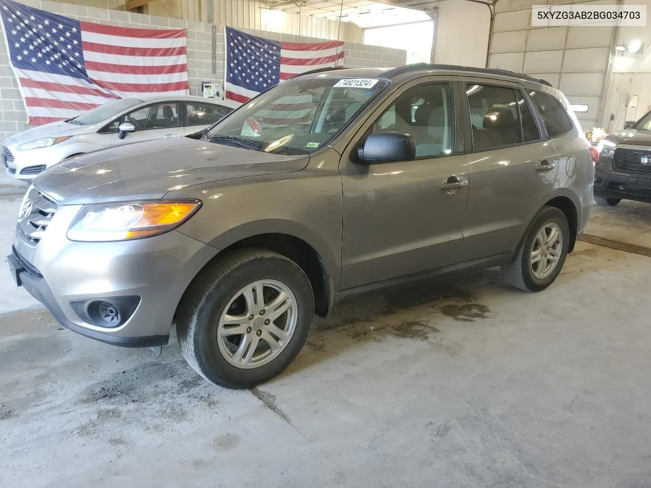 2011 Hyundai Santa Fe Gls VIN: 5XYZG3AB2BG034703 Lot: 74821324