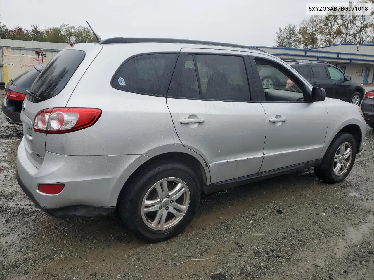 2011 Hyundai Santa Fe Gls VIN: 5XYZG3AB7BG071018 Lot: 74858694