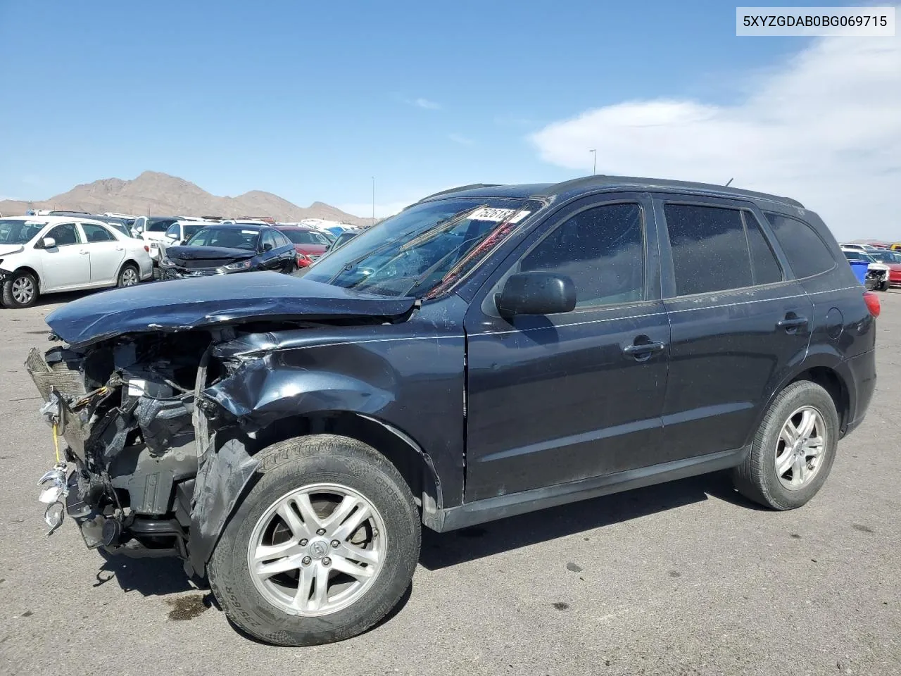 2011 Hyundai Santa Fe Gls VIN: 5XYZGDAB0BG069715 Lot: 75261824