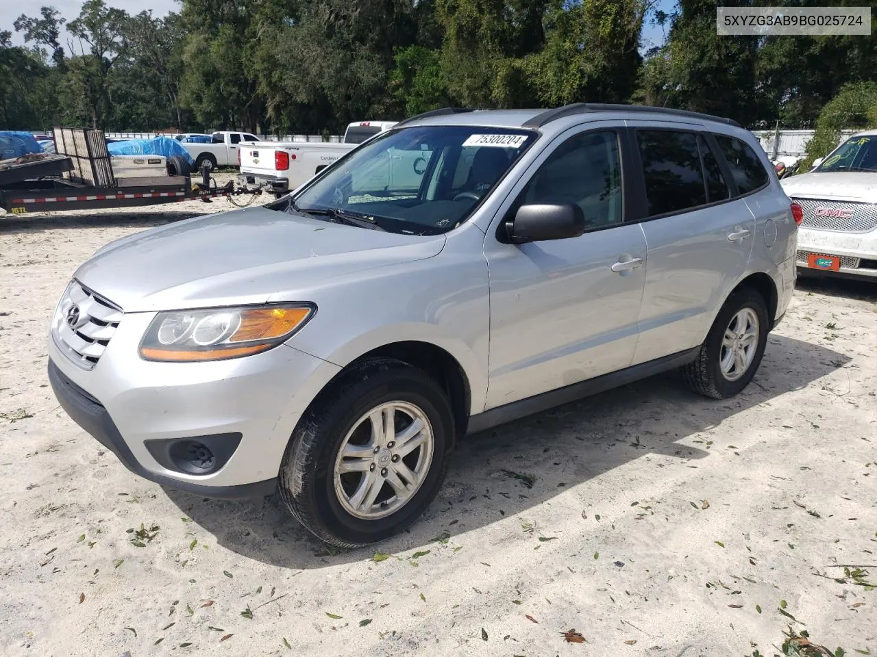 2011 Hyundai Santa Fe Gls VIN: 5XYZG3AB9BG025724 Lot: 75300204