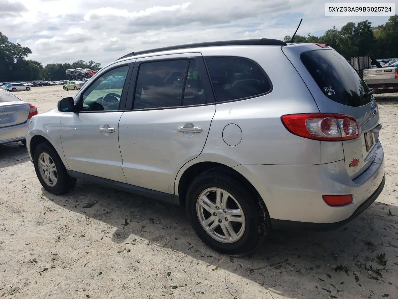 2011 Hyundai Santa Fe Gls VIN: 5XYZG3AB9BG025724 Lot: 75300204