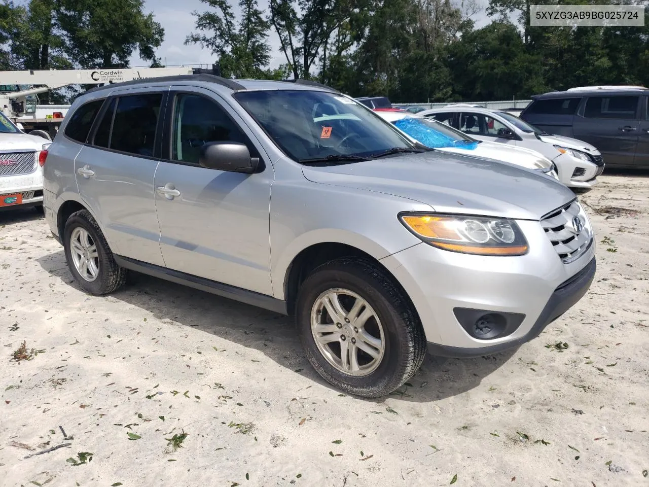 2011 Hyundai Santa Fe Gls VIN: 5XYZG3AB9BG025724 Lot: 75300204