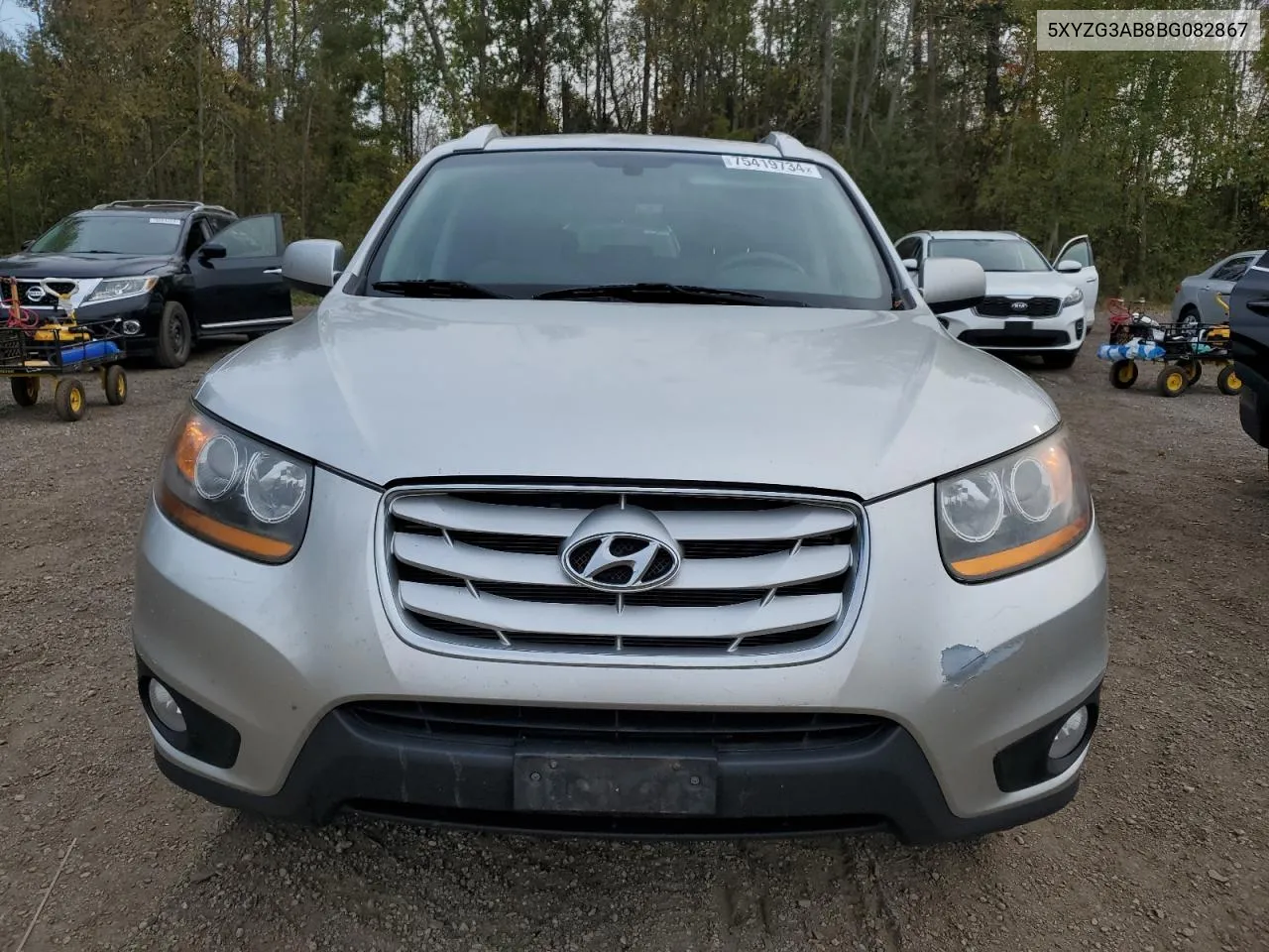 2011 Hyundai Santa Fe Gls VIN: 5XYZG3AB8BG082867 Lot: 75419734