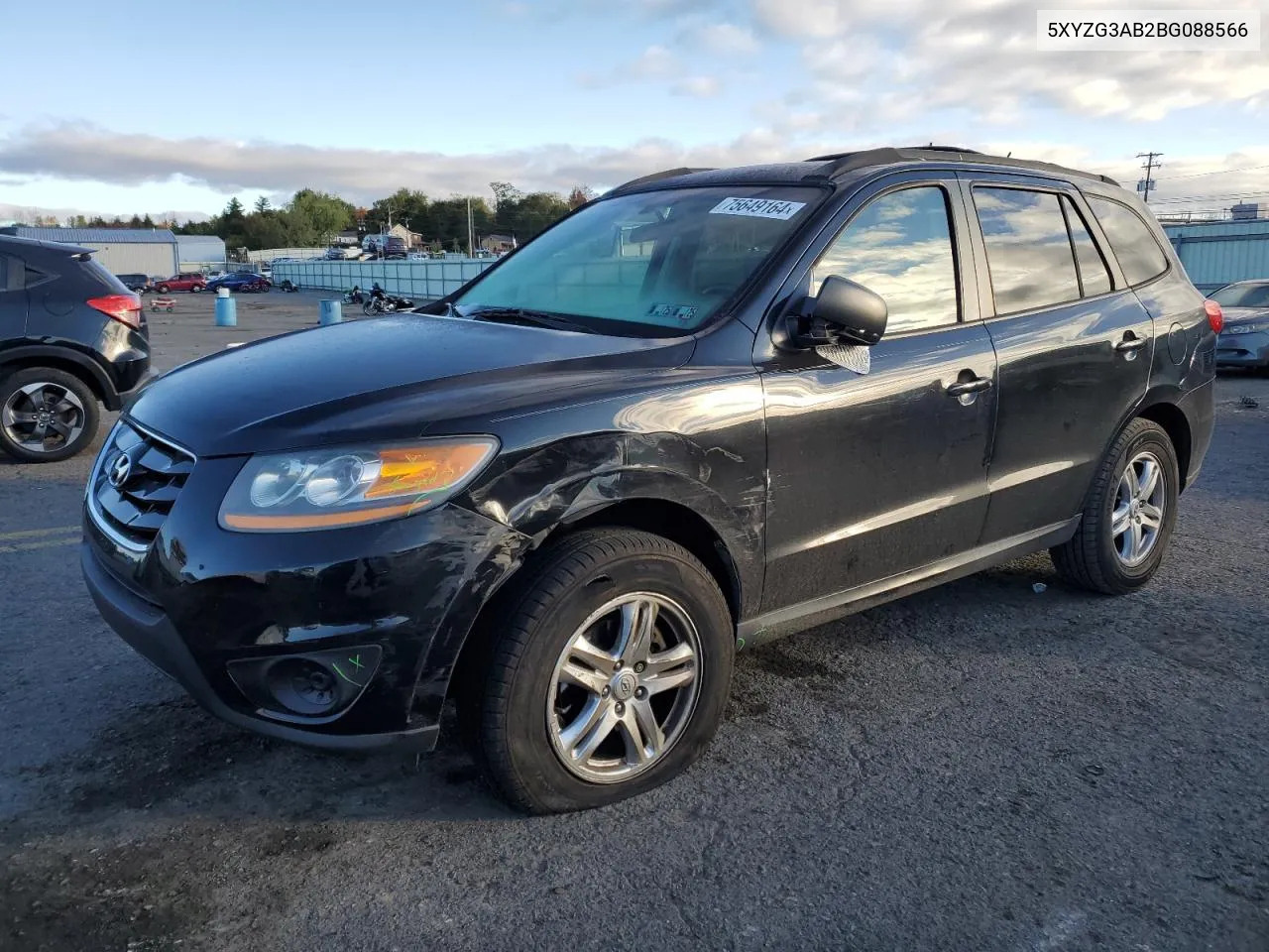 2011 Hyundai Santa Fe Gls VIN: 5XYZG3AB2BG088566 Lot: 75649164