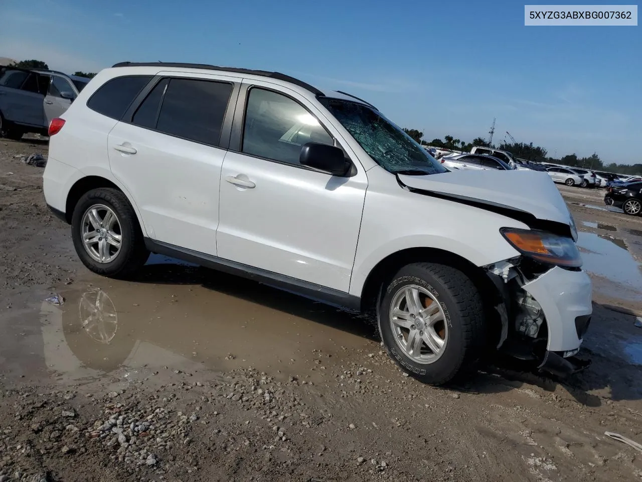 2011 Hyundai Santa Fe Gls VIN: 5XYZG3ABXBG007362 Lot: 76129374