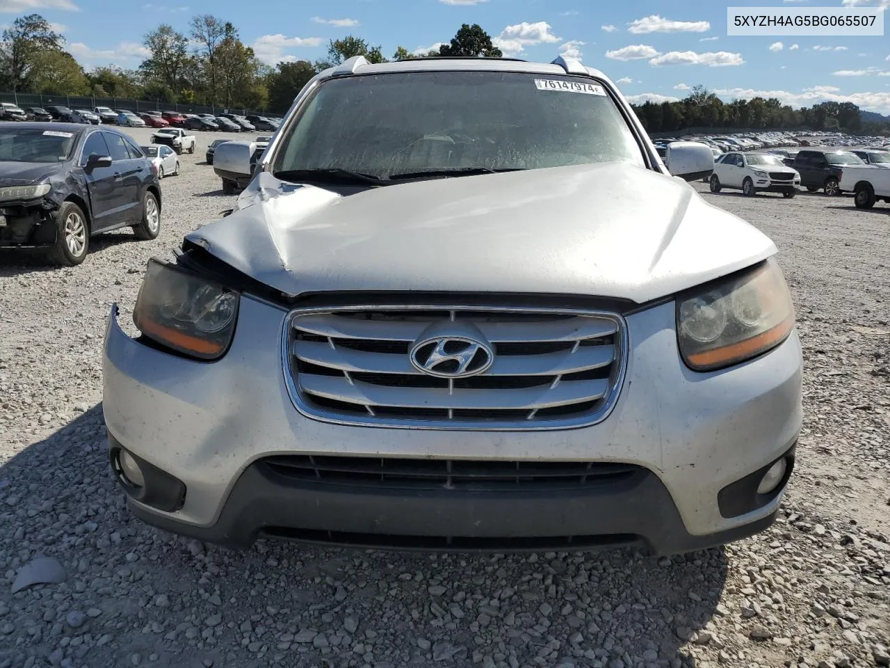 2011 Hyundai Santa Fe Se VIN: 5XYZH4AG5BG065507 Lot: 76147974