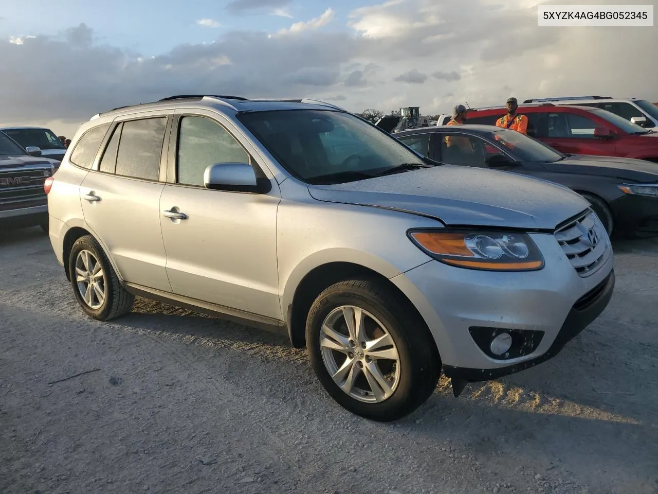 2011 Hyundai Santa Fe Limited VIN: 5XYZK4AG4BG052345 Lot: 76312224