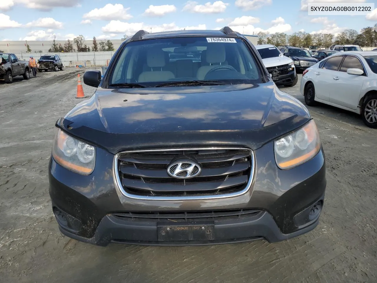 2011 Hyundai Santa Fe Gls VIN: 5XYZGDAG0BG012202 Lot: 76364974