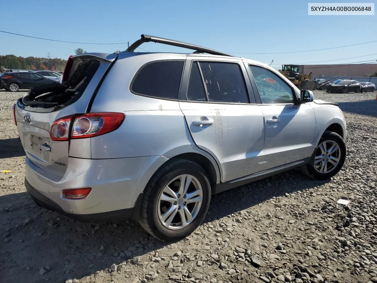 2011 Hyundai Santa Fe Se VIN: 5XYZH4AG0BG006848 Lot: 76559544