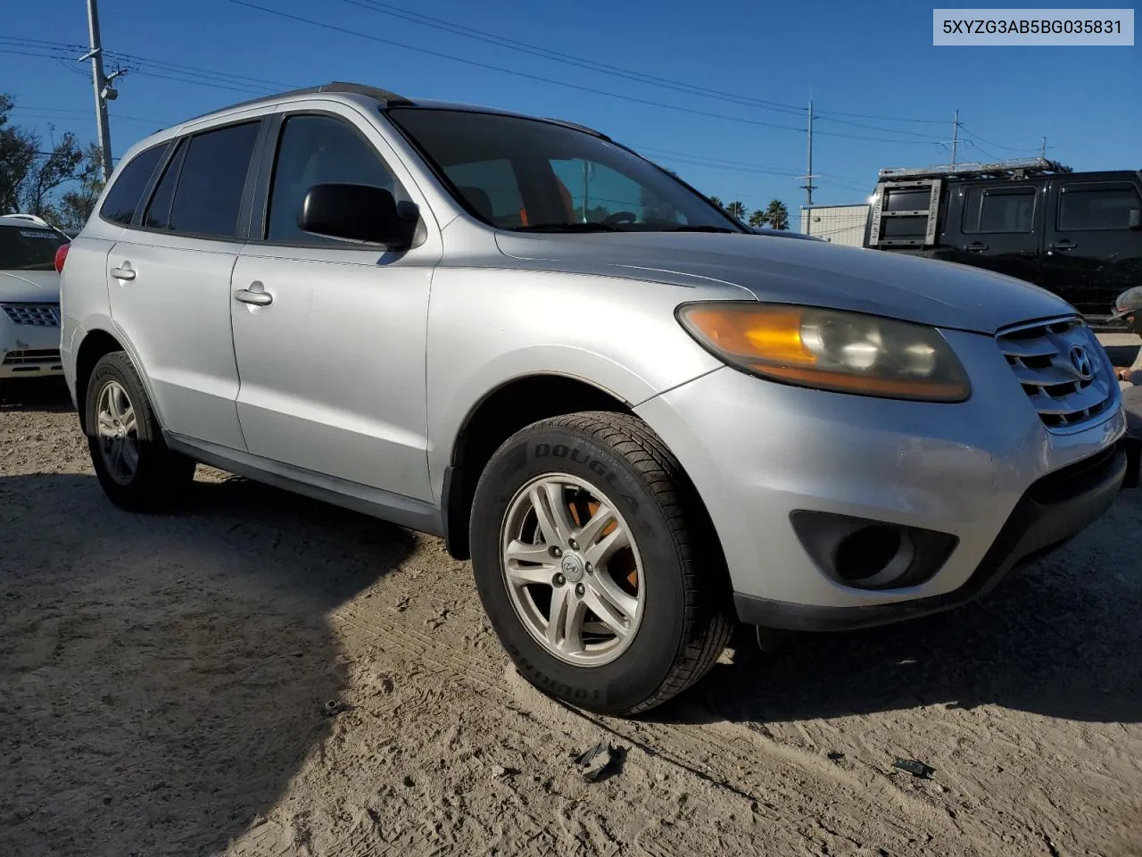 2011 Hyundai Santa Fe Gls VIN: 5XYZG3AB5BG035831 Lot: 76668144