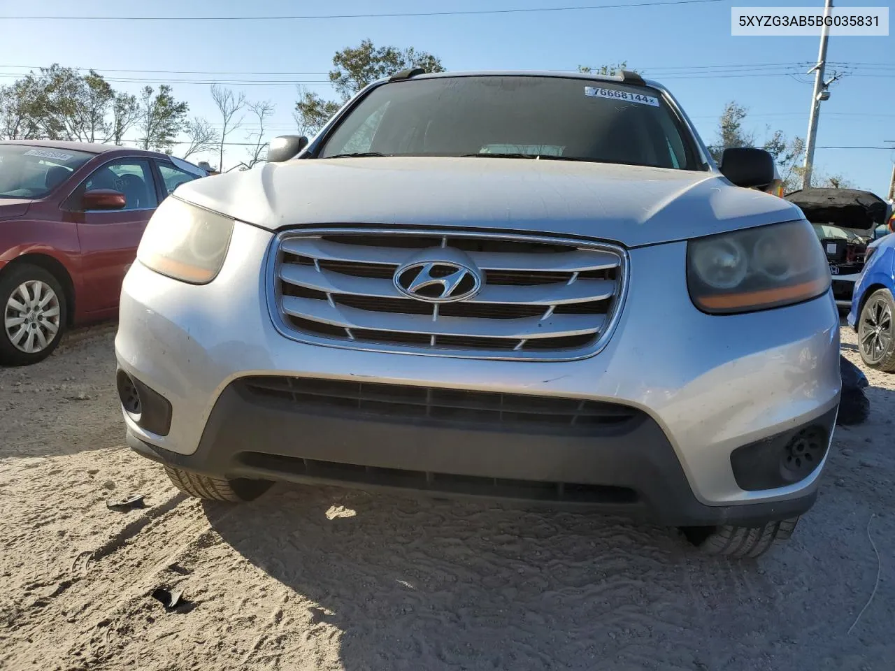 2011 Hyundai Santa Fe Gls VIN: 5XYZG3AB5BG035831 Lot: 76668144