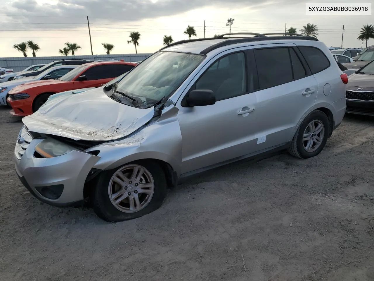 2011 Hyundai Santa Fe Gls VIN: 5XYZG3AB0BG036918 Lot: 76688974