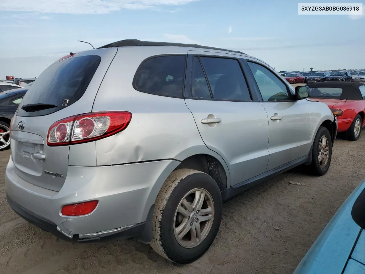 2011 Hyundai Santa Fe Gls VIN: 5XYZG3AB0BG036918 Lot: 76688974