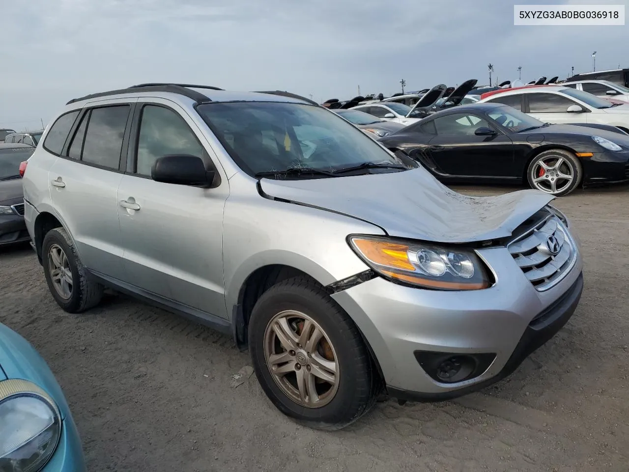 2011 Hyundai Santa Fe Gls VIN: 5XYZG3AB0BG036918 Lot: 76688974