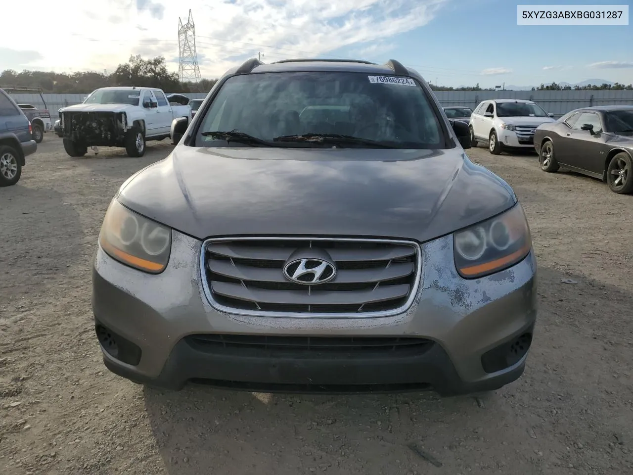 2011 Hyundai Santa Fe Gls VIN: 5XYZG3ABXBG031287 Lot: 76986224