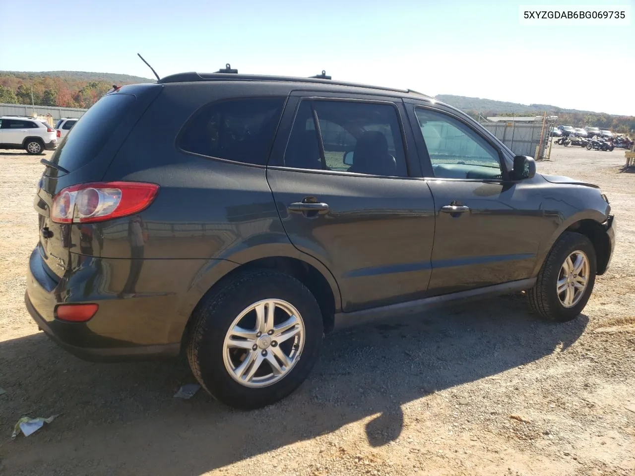 2011 Hyundai Santa Fe Gls VIN: 5XYZGDAB6BG069735 Lot: 77184514