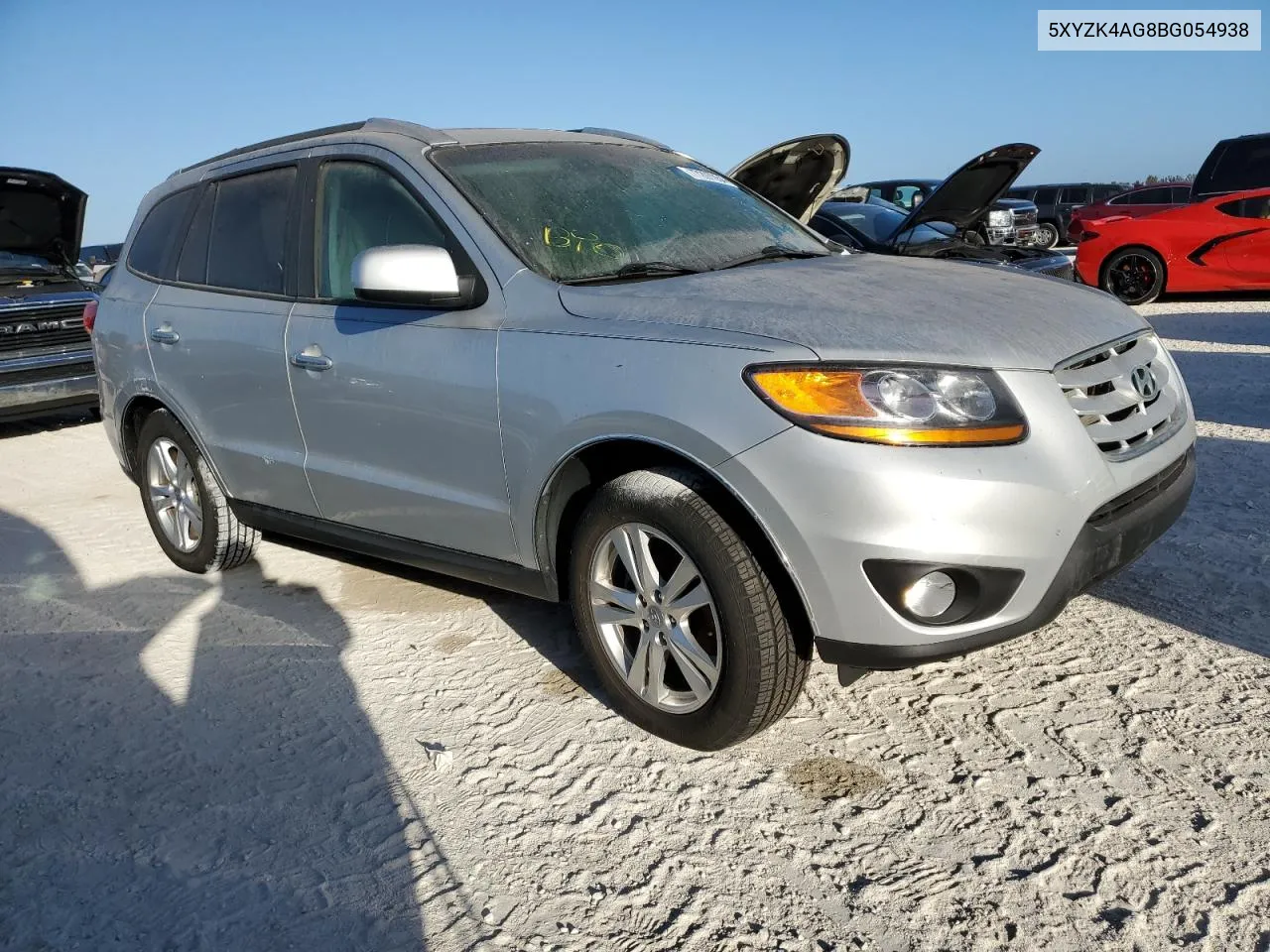 2011 Hyundai Santa Fe Limited VIN: 5XYZK4AG8BG054938 Lot: 77297054