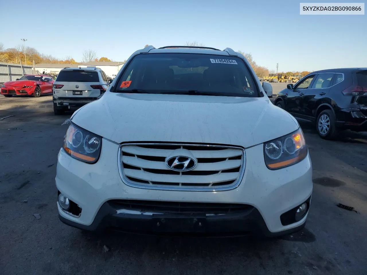 2011 Hyundai Santa Fe Limited VIN: 5XYZKDAG2BG090866 Lot: 77454264