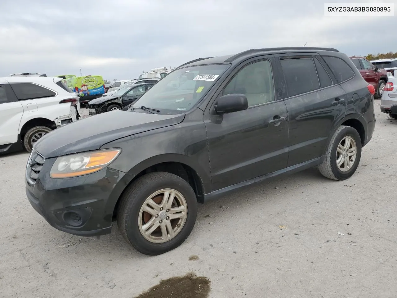 2011 Hyundai Santa Fe Gls VIN: 5XYZG3AB3BG080895 Lot: 77544584