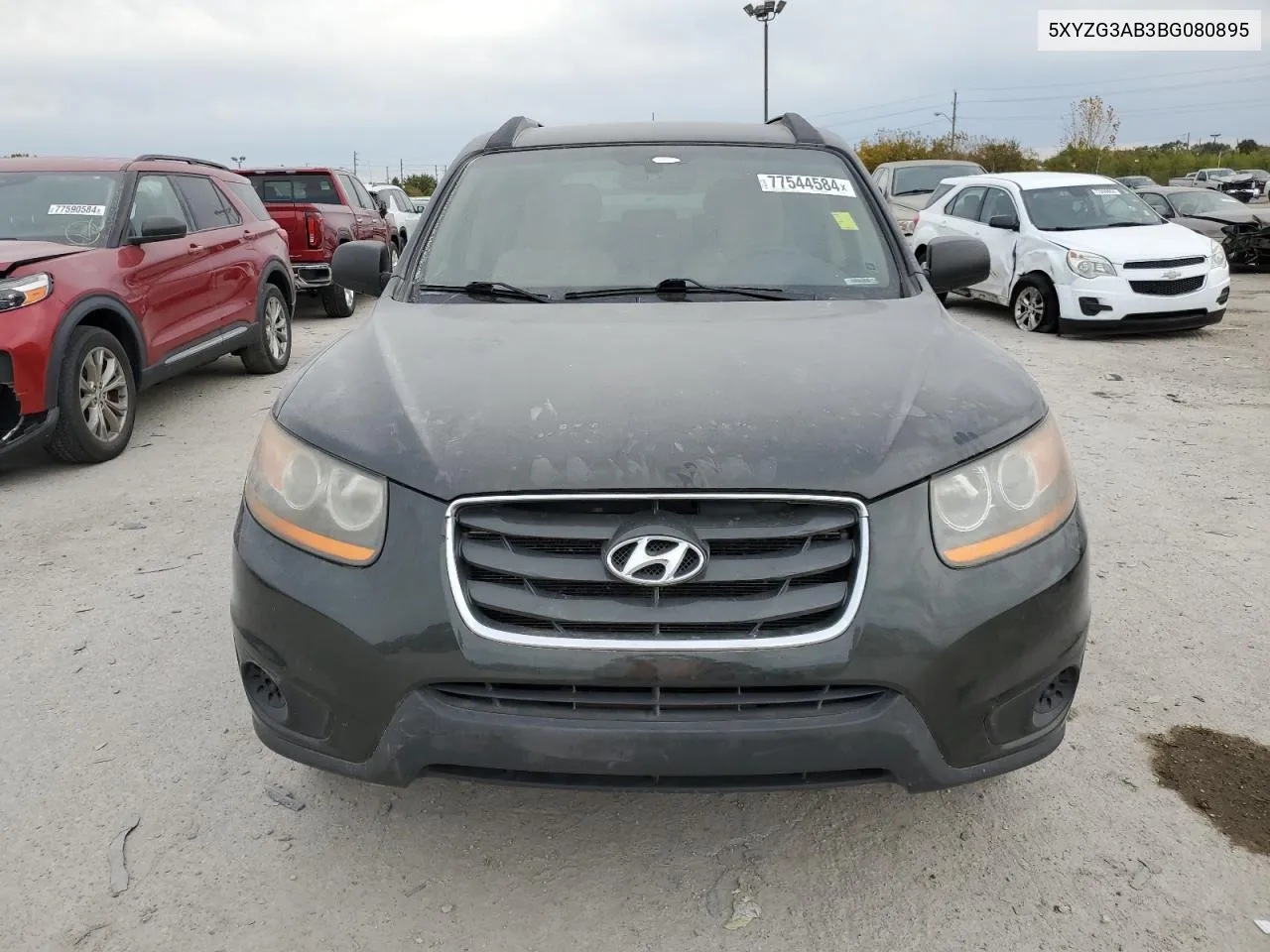 2011 Hyundai Santa Fe Gls VIN: 5XYZG3AB3BG080895 Lot: 77544584